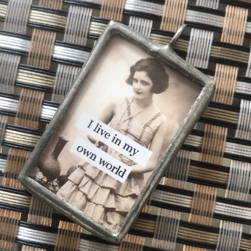 Vintage girl Charm